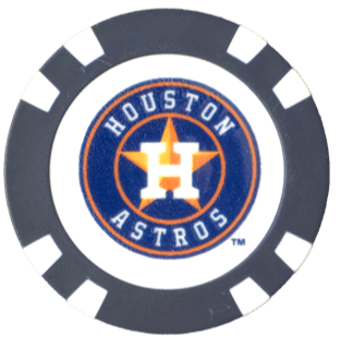 Officially Licensed Houston Astros Poker Chip Ball Marker - Club Rehab