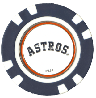 Officially Licensed Houston Astros Poker Chip Ball Marker - Club Rehab