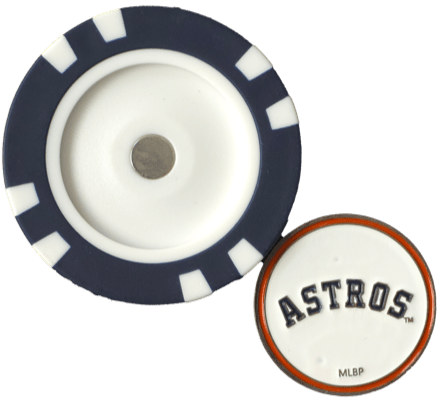 Officially Licensed Houston Astros Poker Chip Ball Marker - Club Rehab