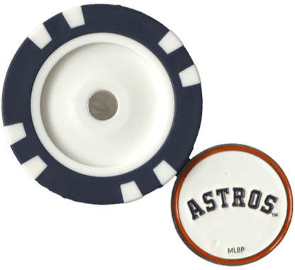 Officially Licensed Houston Astros Poker Chip Ball Marker - Club Rehab
