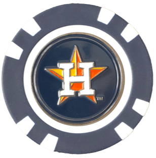 Officially Licensed Houston Astros Poker Chip Ball Marker - Club Rehab