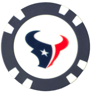 Officially Licensed Houston Texans Poker Chip Ball Marker - Club Rehab