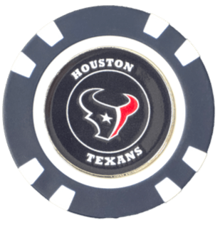 Officially Licensed Houston Texans Poker Chip Ball Marker - Club Rehab