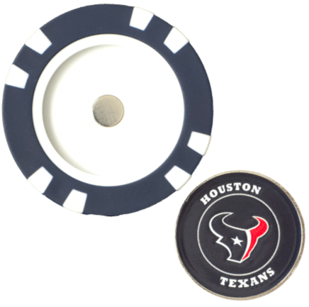 Officially Licensed Houston Texans Poker Chip Ball Marker - Club Rehab