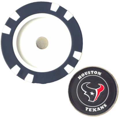 Officially Licensed Houston Texans Poker Chip Ball Marker - Club Rehab