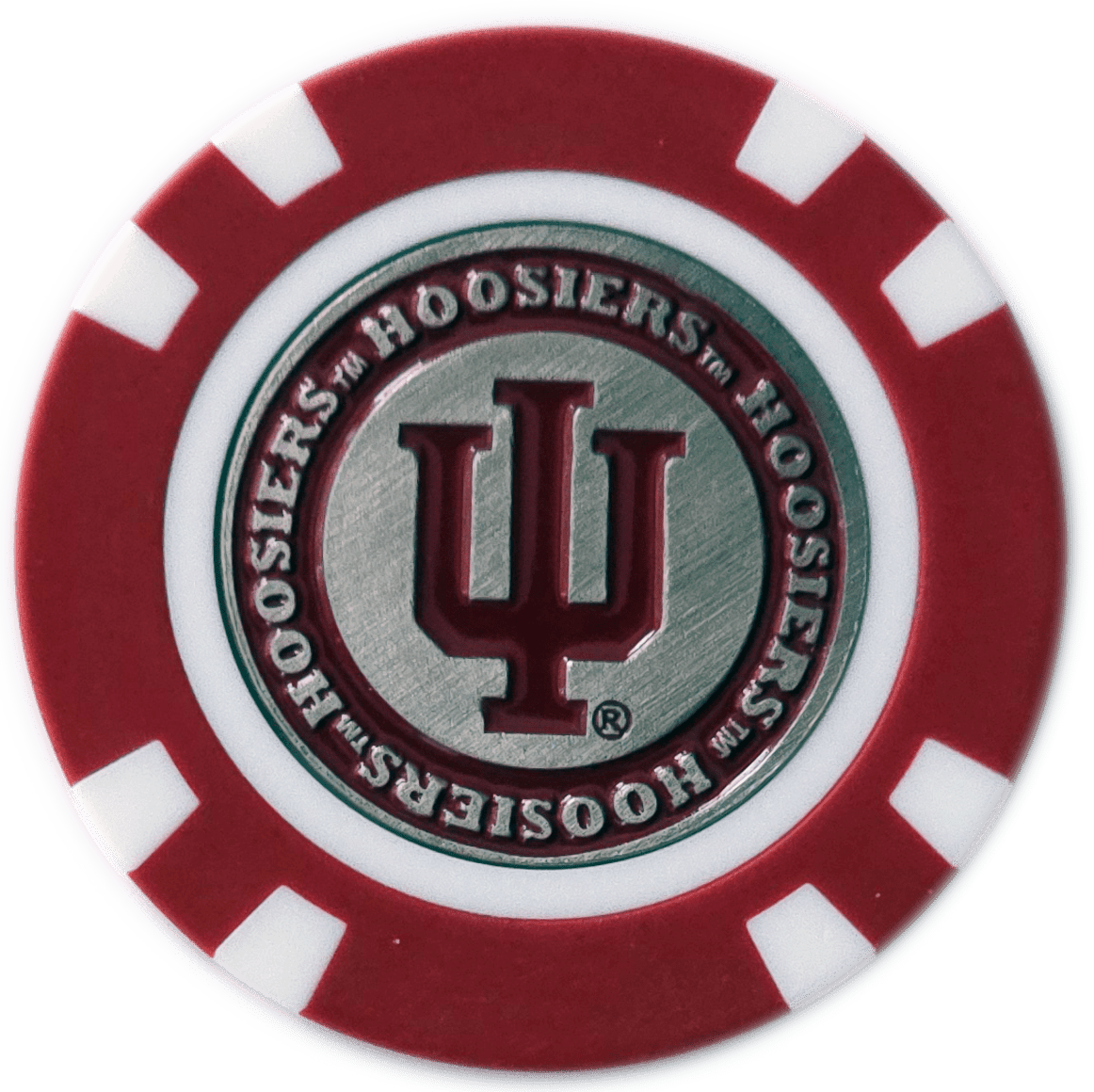 Officially Licensed Indiana Hoosiers Poker Chip Ball Marker - Club Rehab