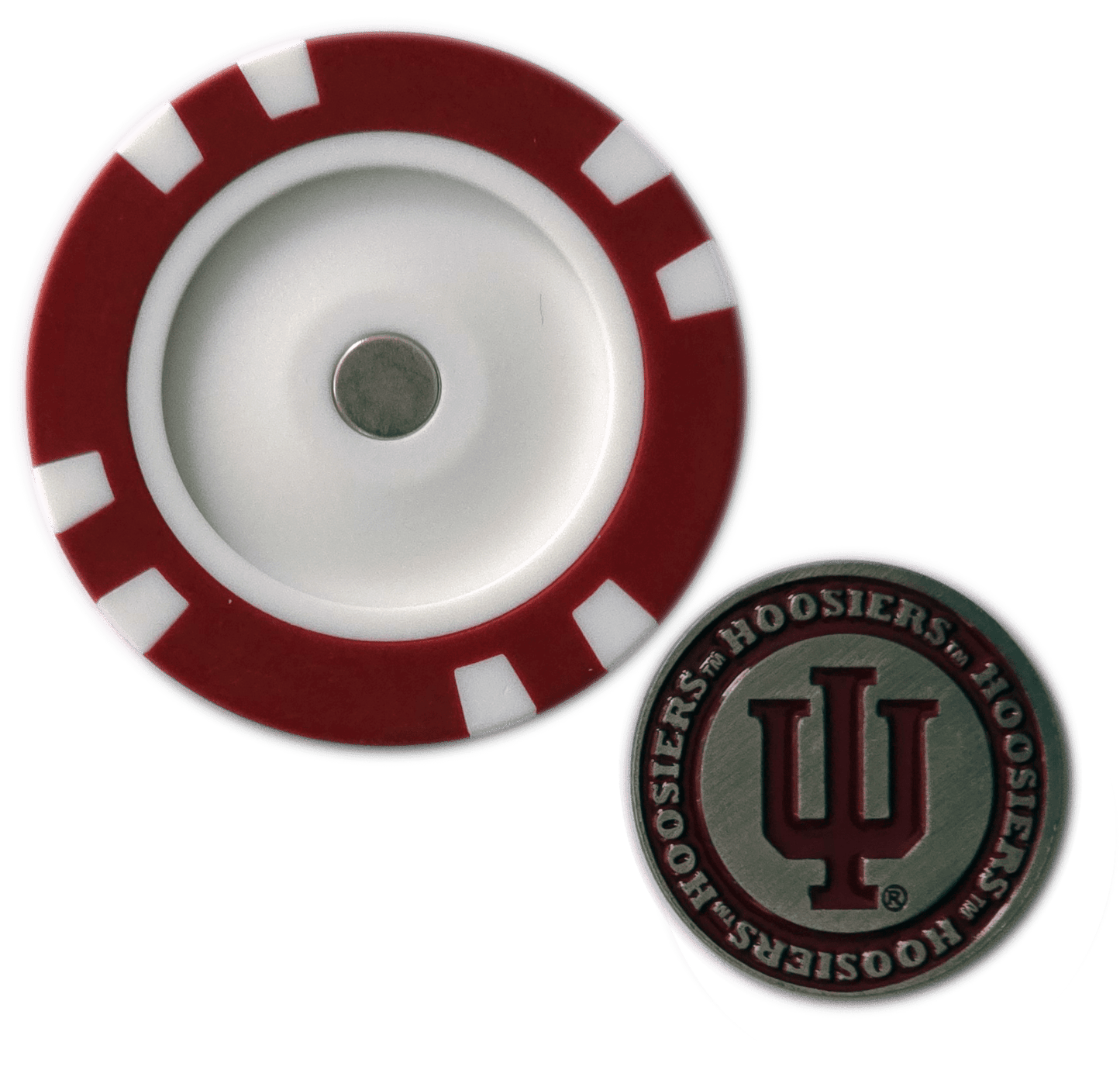 Officially Licensed Indiana Hoosiers Poker Chip Ball Marker - Club Rehab