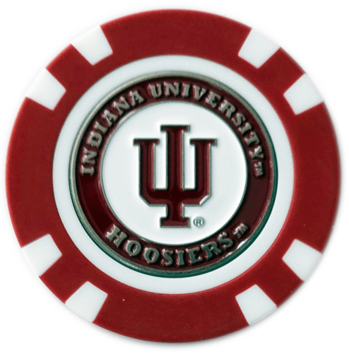 Officially Licensed Indiana Hoosiers Poker Chip Ball Marker - Club Rehab