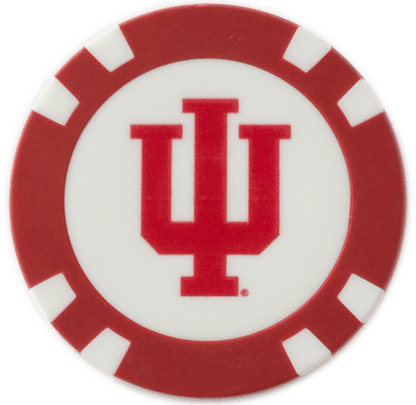 Officially Licensed Indiana Hoosiers Poker Chip Ball Marker - Club Rehab