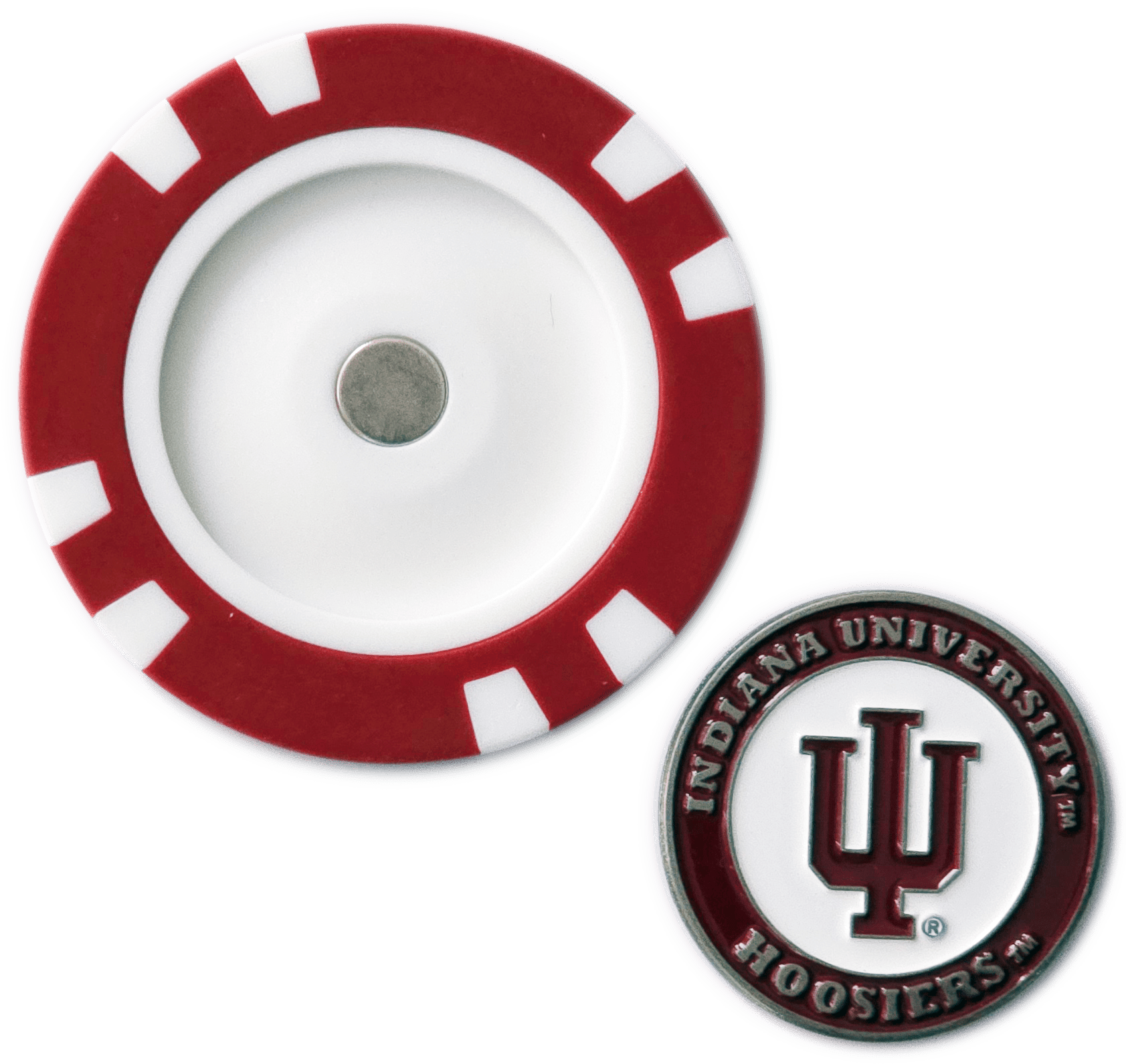 Officially Licensed Indiana Hoosiers Poker Chip Ball Marker - Club Rehab