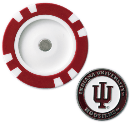 Officially Licensed Indiana Hoosiers Poker Chip Ball Marker - Club Rehab