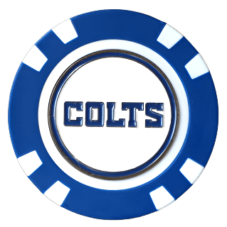 Officially Licensed Indianapolis Colts Poker Chip Ball Marker - Club Rehab