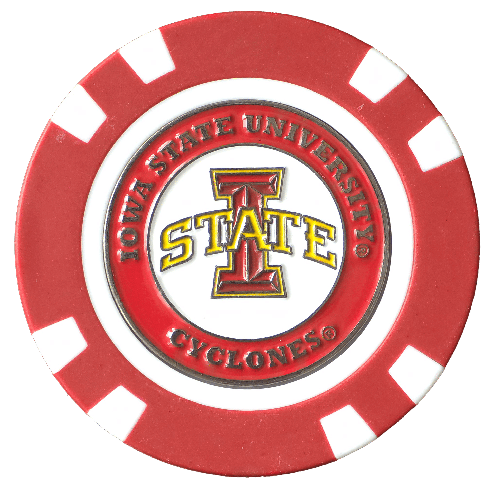 Officially Licensed Iowa State Cyclones Poker Chip Ball Marker - Club Rehab
