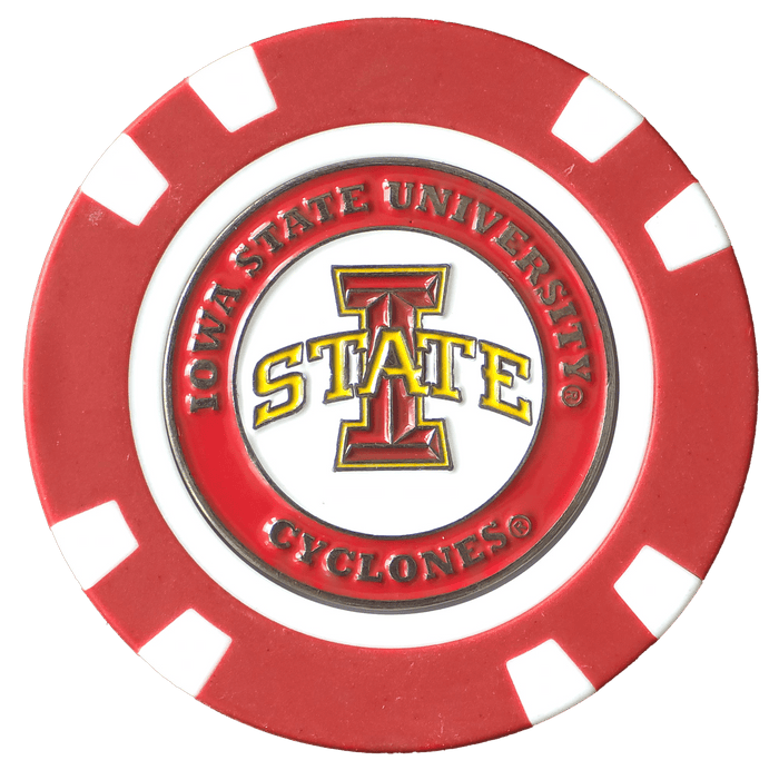 Officially Licensed Iowa State Cyclones Poker Chip Ball Marker - Club Rehab