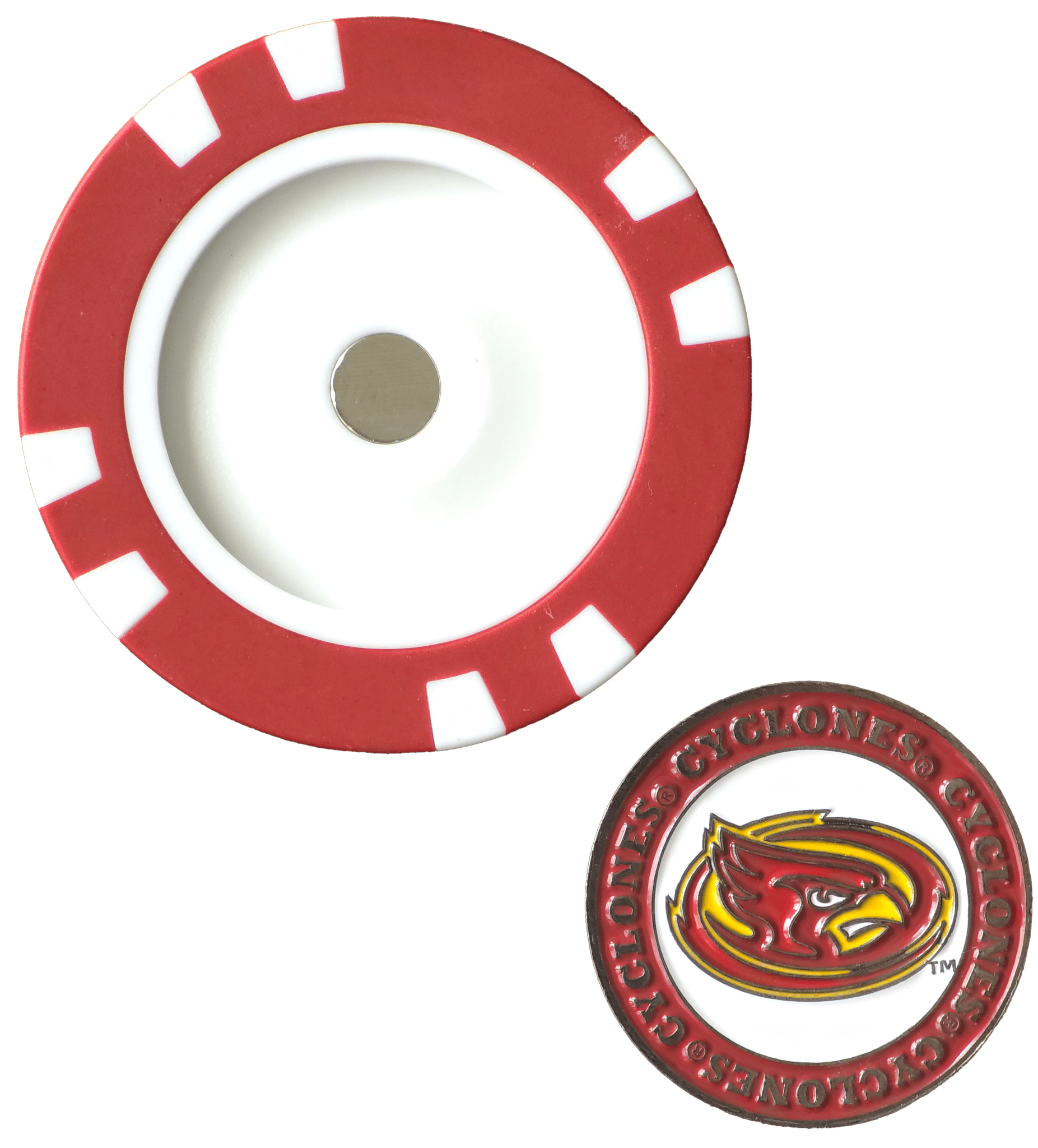 Officially Licensed Iowa State Cyclones Poker Chip Ball Marker - Club Rehab