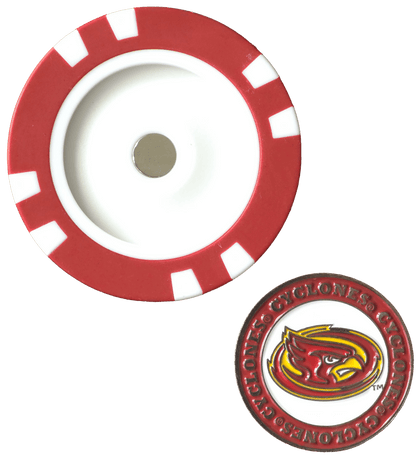 Officially Licensed Iowa State Cyclones Poker Chip Ball Marker - Club Rehab
