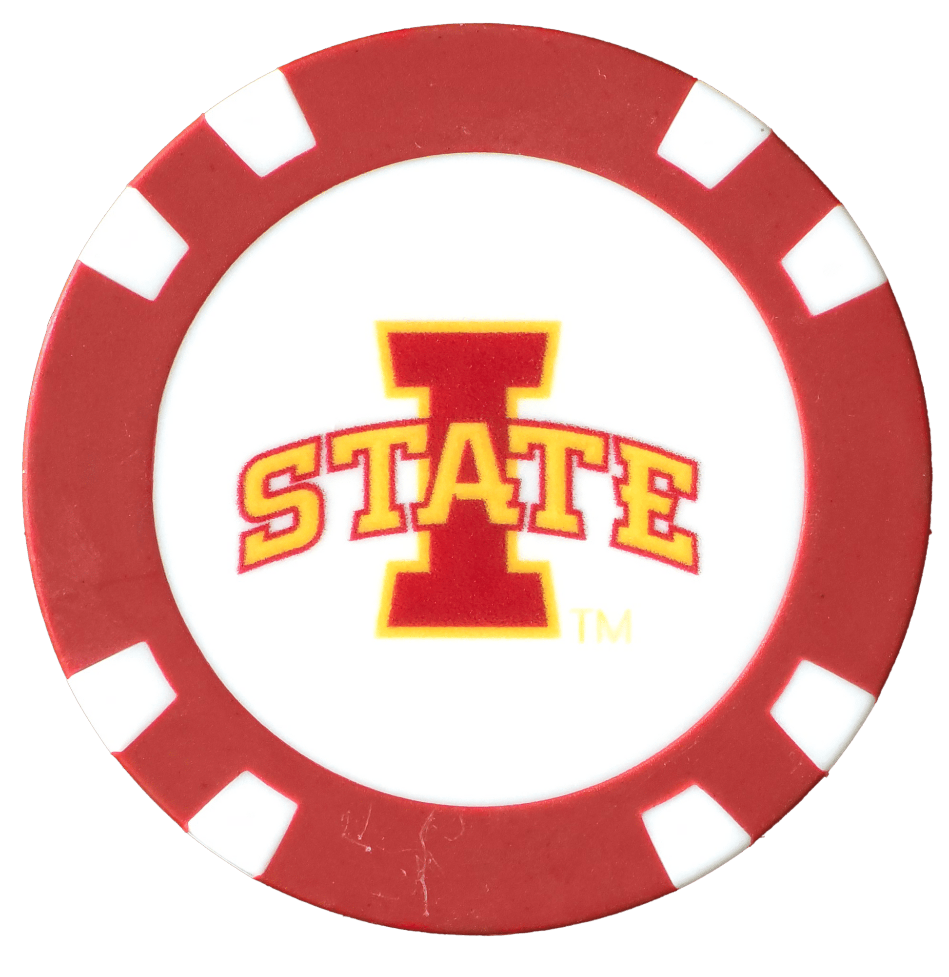 Officially Licensed Iowa State Cyclones Poker Chip Ball Marker - Club Rehab