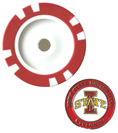 Officially Licensed Iowa State Cyclones Poker Chip Ball Marker - Club Rehab