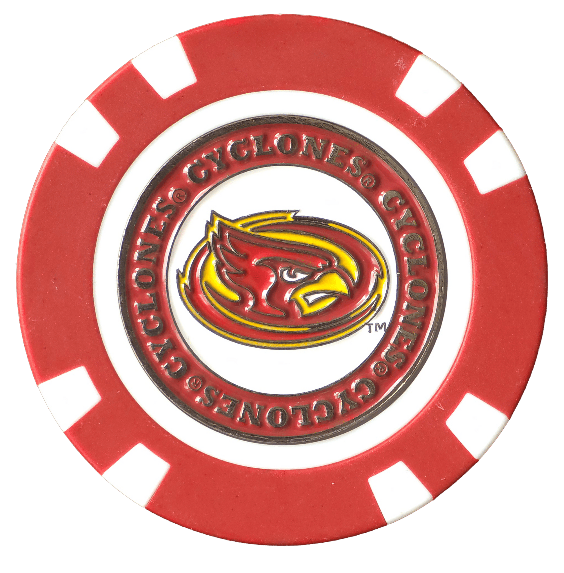 Officially Licensed Iowa State Cyclones Poker Chip Ball Marker - Club Rehab