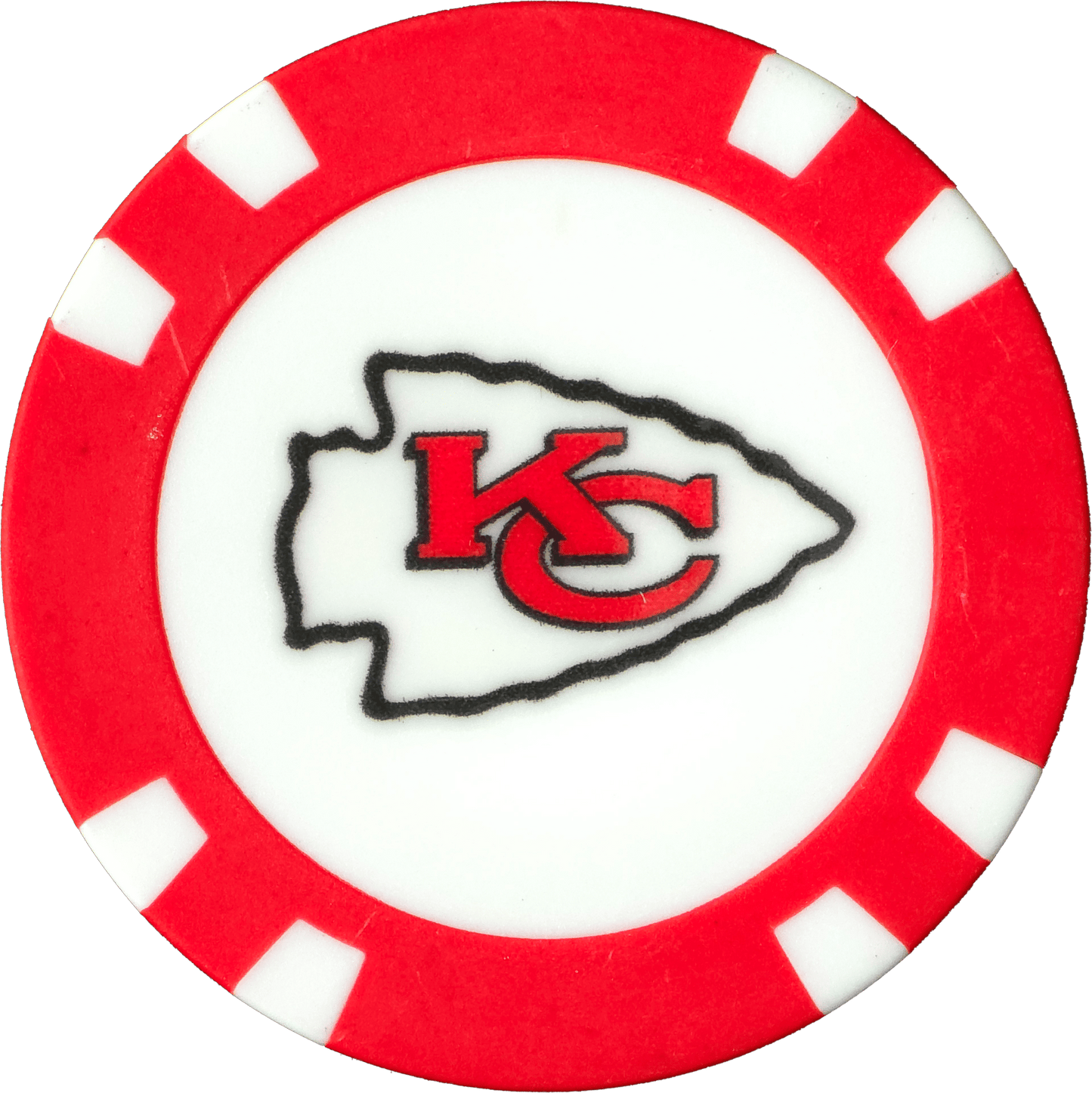 Officially Licensed Kansas City Chiefs Poker Chip Ball Marker - Club Rehab