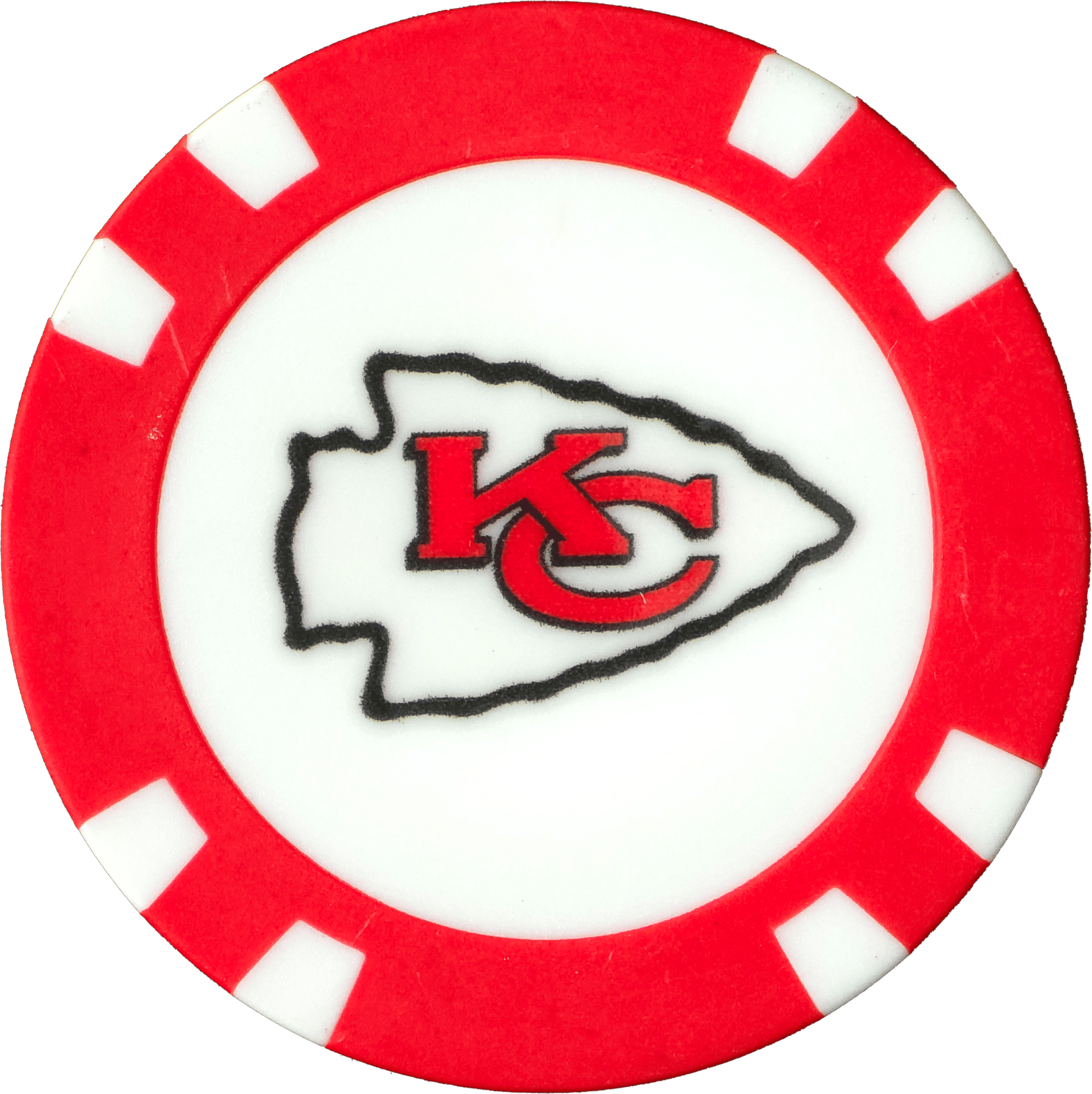 Officially Licensed Kansas City Chiefs Poker Chip Ball Marker - Club Rehab