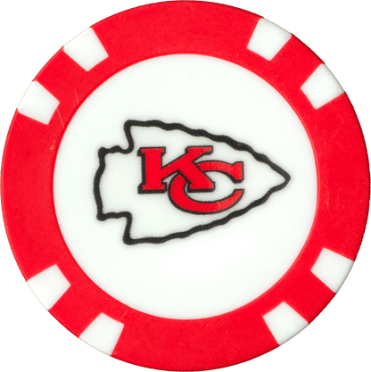 Officially Licensed Kansas City Chiefs Poker Chip Ball Marker - Club Rehab