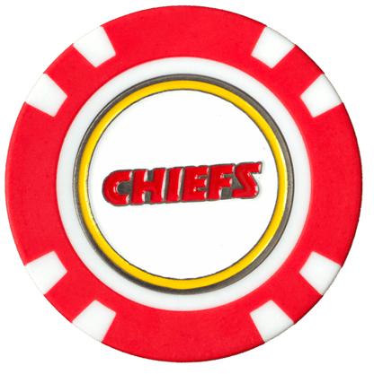 Officially Licensed Kansas City Chiefs Poker Chip Ball Marker - Club Rehab