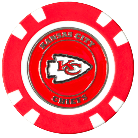 Officially Licensed Kansas City Chiefs Poker Chip Ball Marker - Club Rehab