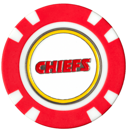Officially Licensed Kansas City Chiefs Poker Chip Ball Marker - Club Rehab