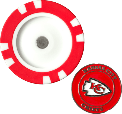 Officially Licensed Kansas City Chiefs Poker Chip Ball Marker - Club Rehab
