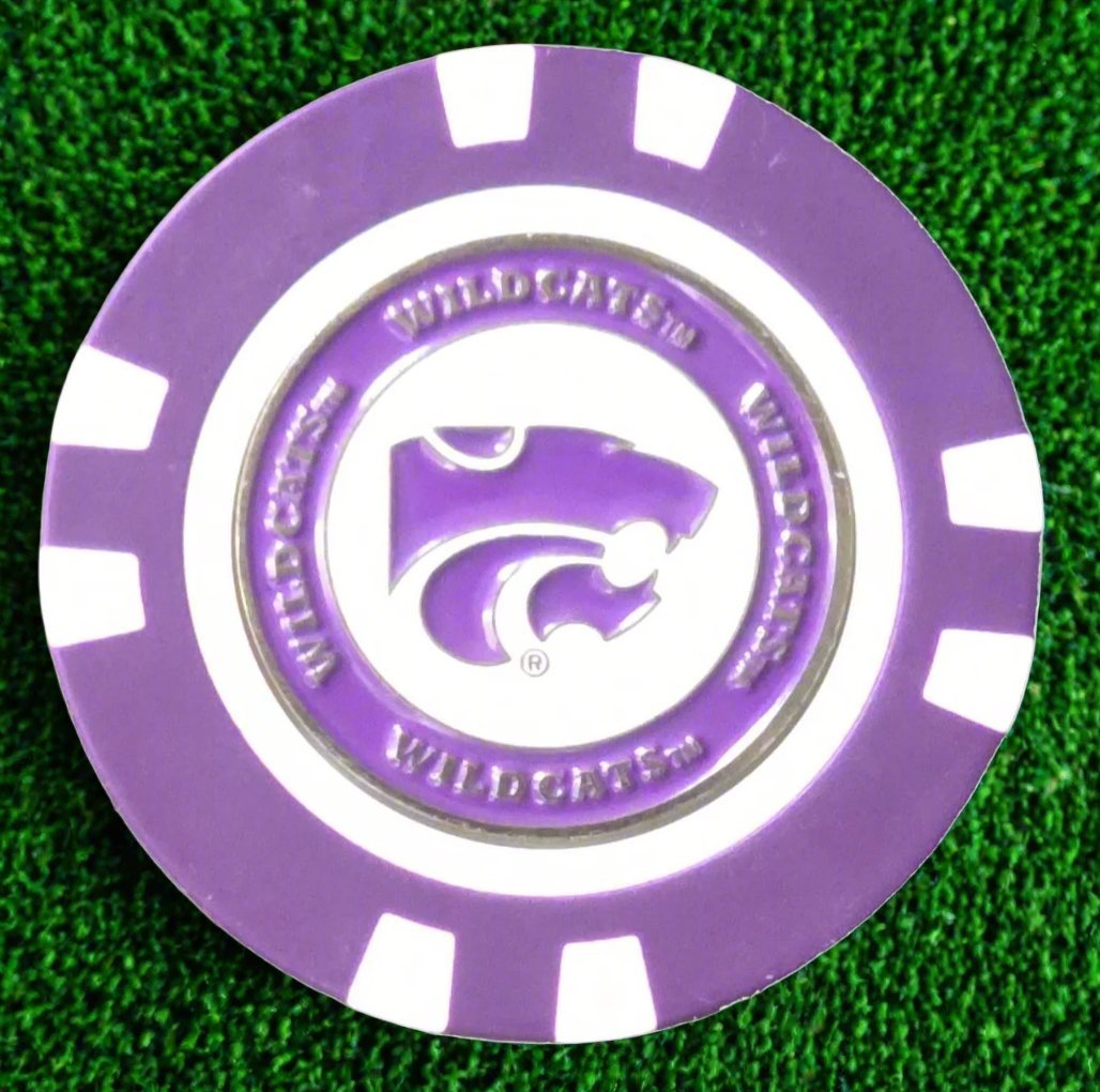 Officially Licensed Kansas State Wildcats Poker Chip Ball Marker - Club Rehab