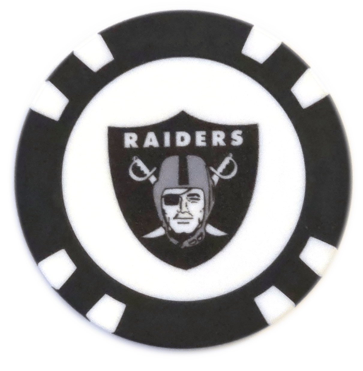 Officially Licensed Las Vegas Raiders Poker Chip Ball Marker - Club Rehab