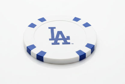 Officially Licensed Los Angeles Dodgers Poker Chip Ball Marker - White - Club Rehab