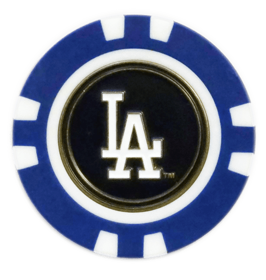 Officially Licensed Los Angeles Dodgers Poker Chip Ball Marker - Blue - Club Rehab