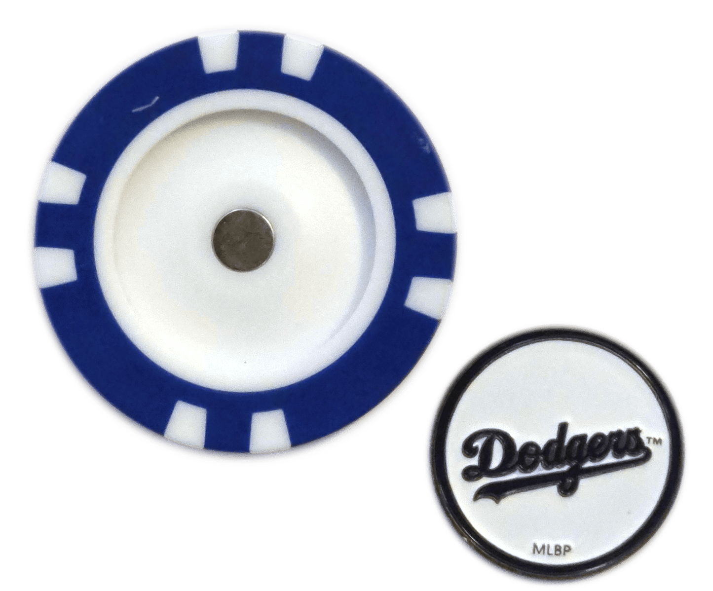 Officially Licensed Los Angeles Dodgers Poker Chip Ball Marker - Blue - Club Rehab