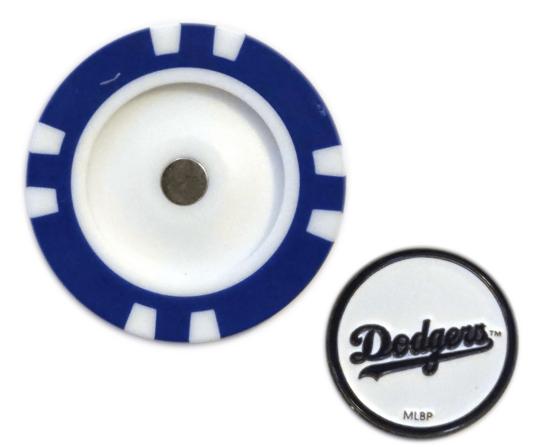 Officially Licensed Los Angeles Dodgers Poker Chip Ball Marker - Blue - Club Rehab