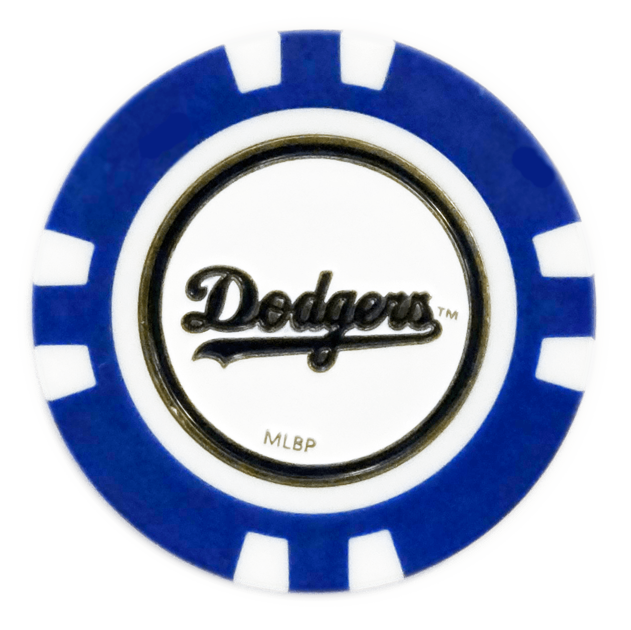 Officially Licensed Los Angeles Dodgers Poker Chip Ball Marker - Blue - Club Rehab