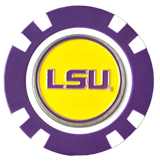 Officially Licensed LSU Tigers Poker Chip Ball Marker - Club Rehab - Golf Ball MarkerOfficially Licensed LSU Tigers Poker Chip Ball Marker