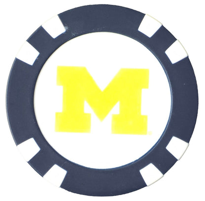 Officially Licensed Michigan Wolverines Poker Chip Ball Marker - Club Rehab - Golf Ball MarkerOfficially Licensed Michigan Wolverines Poker Chip Ball Marker