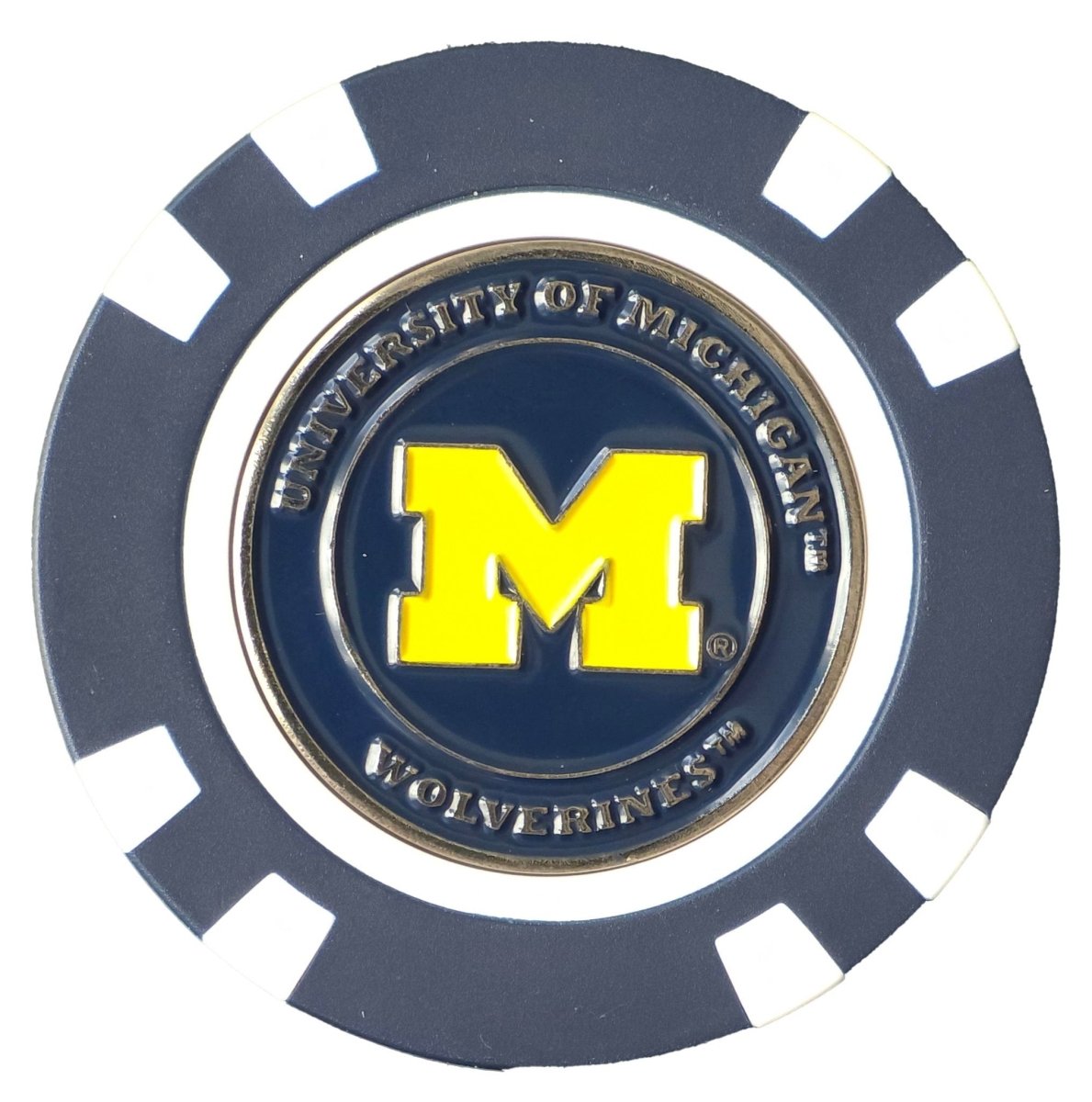 Officially Licensed Michigan Wolverines Poker Chip Ball Marker - Club Rehab - Golf Ball MarkerOfficially Licensed Michigan Wolverines Poker Chip Ball Marker