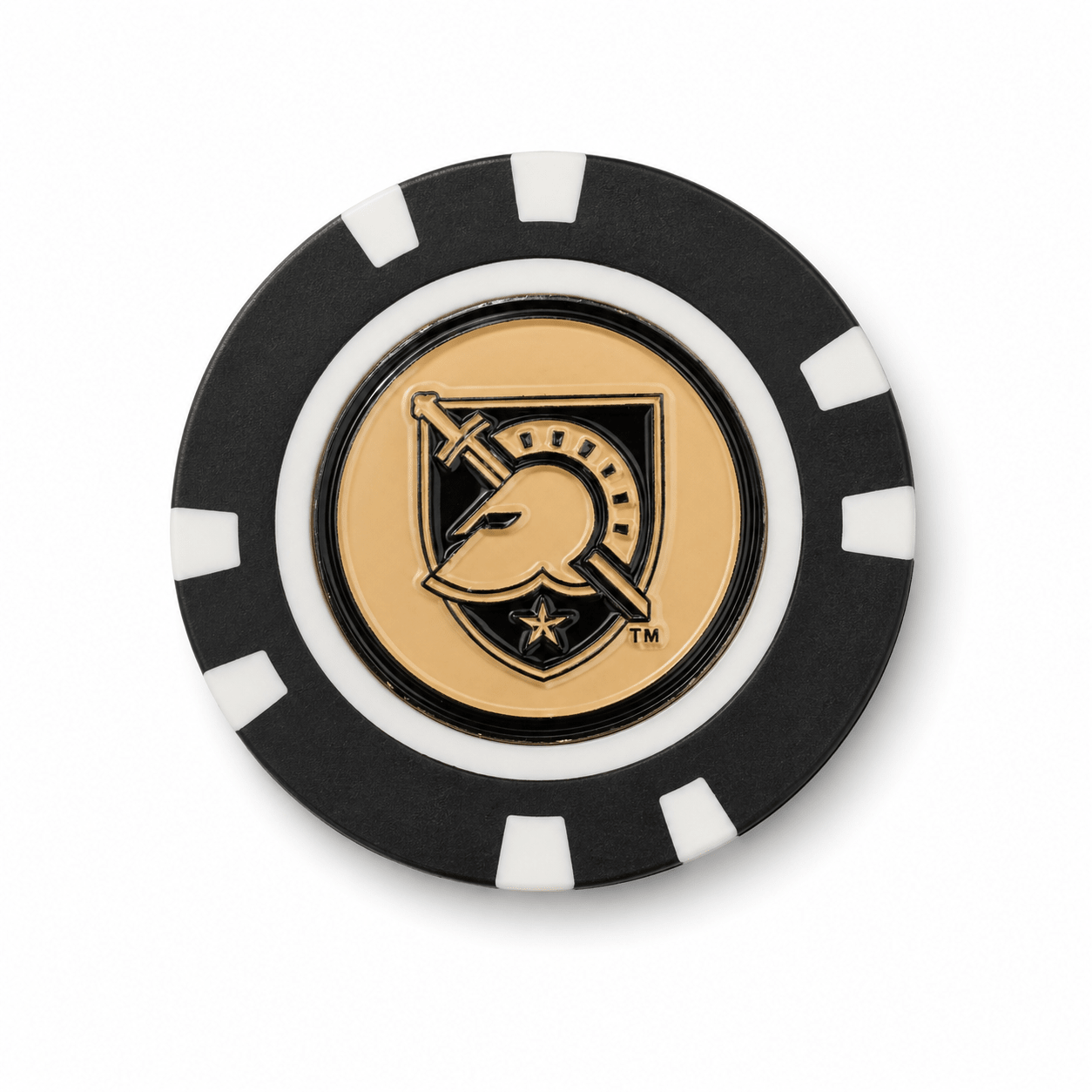 Officially Licensed Military Academy Black Knights Poker Chip Ball Marker - Club Rehab