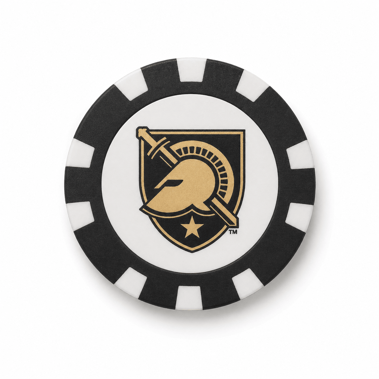 Officially Licensed Military Academy Black Knights Poker Chip Ball Marker - Club Rehab