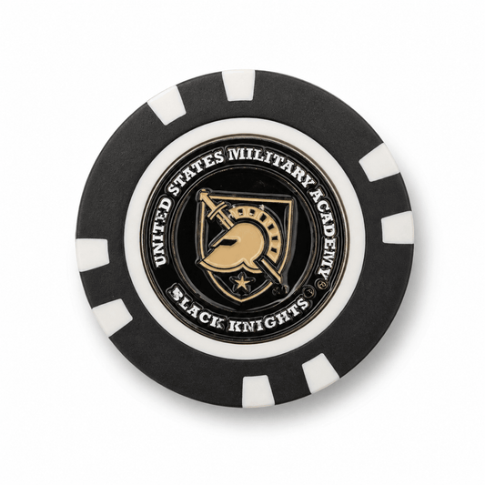 Officially Licensed Military Academy Black Knights Poker Chip Ball Marker - Club Rehab