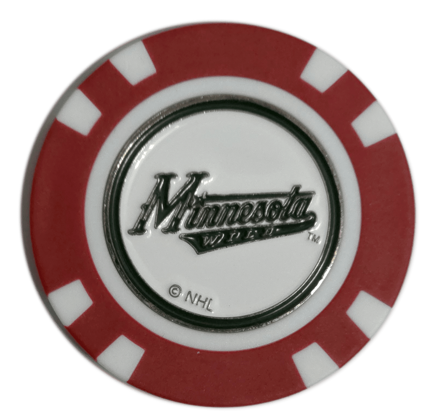 Officially Licensed Minnesota Wild Poker Chip Golf Ball Marker - Club Rehab