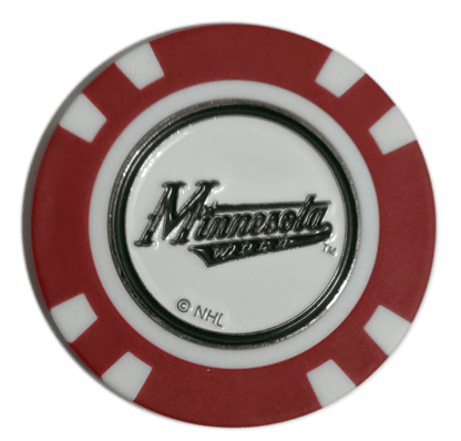 Officially Licensed Minnesota Wild Poker Chip Golf Ball Marker - Club Rehab