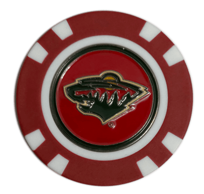 Officially Licensed Minnesota Wild Poker Chip Golf Ball Marker - Club Rehab