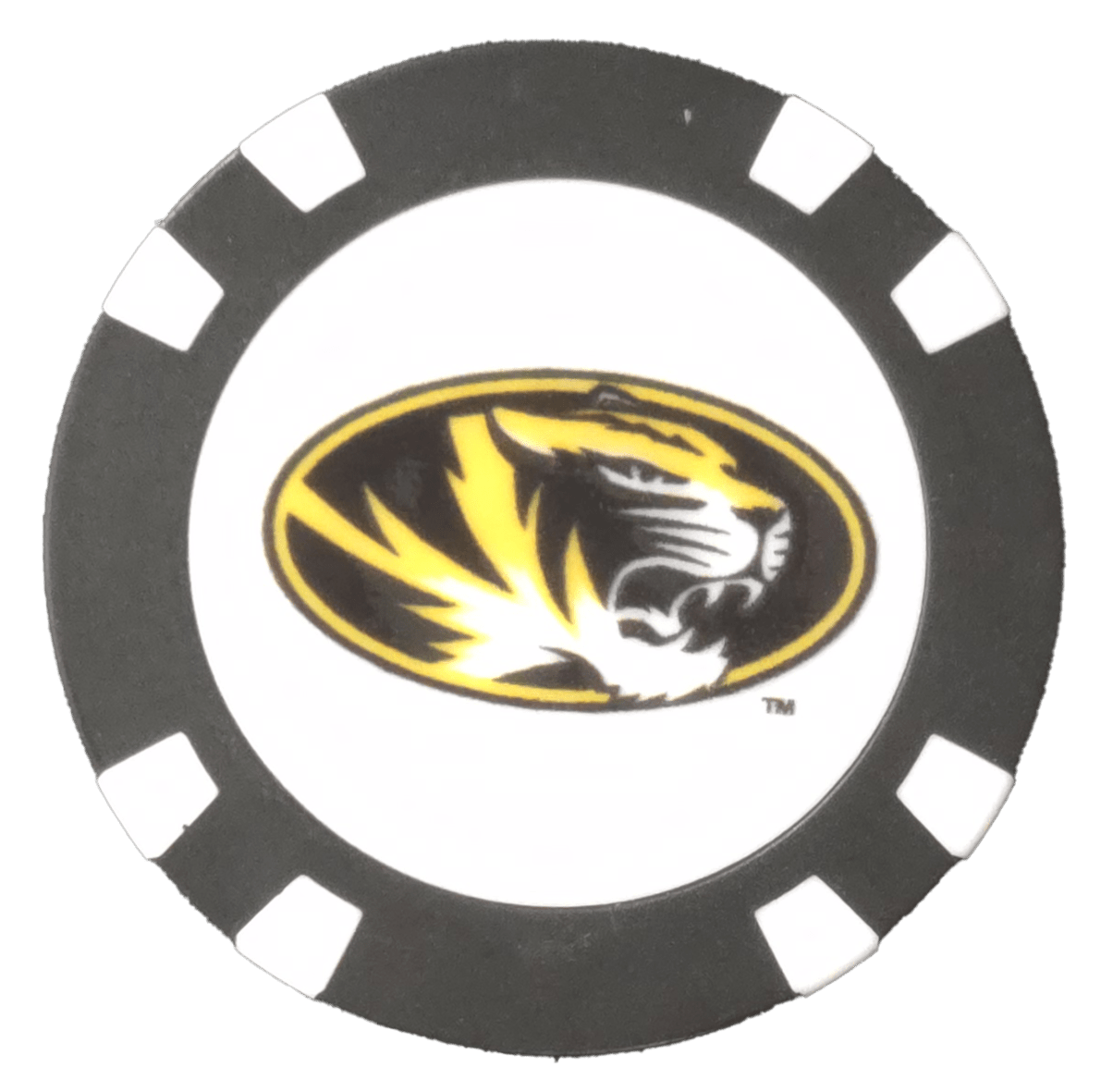 Officially Licensed Missouri Tigers Poker Chip Ball Marker - Club Rehab