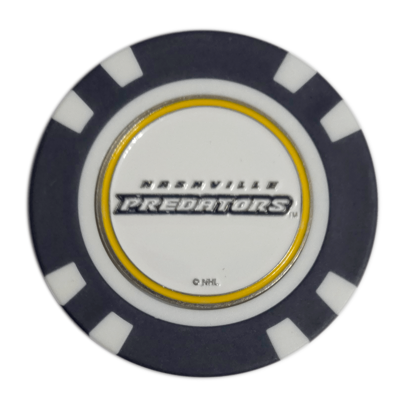Officially Licensed Nashville Predators Poker Chip Golf Ball Marker - Club Rehab