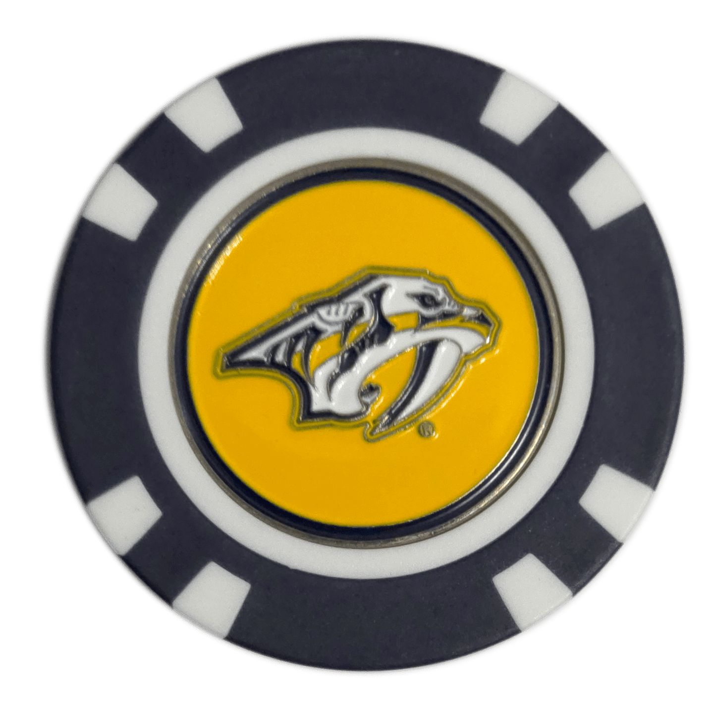 Officially Licensed Nashville Predators Poker Chip Golf Ball Marker - Club Rehab
