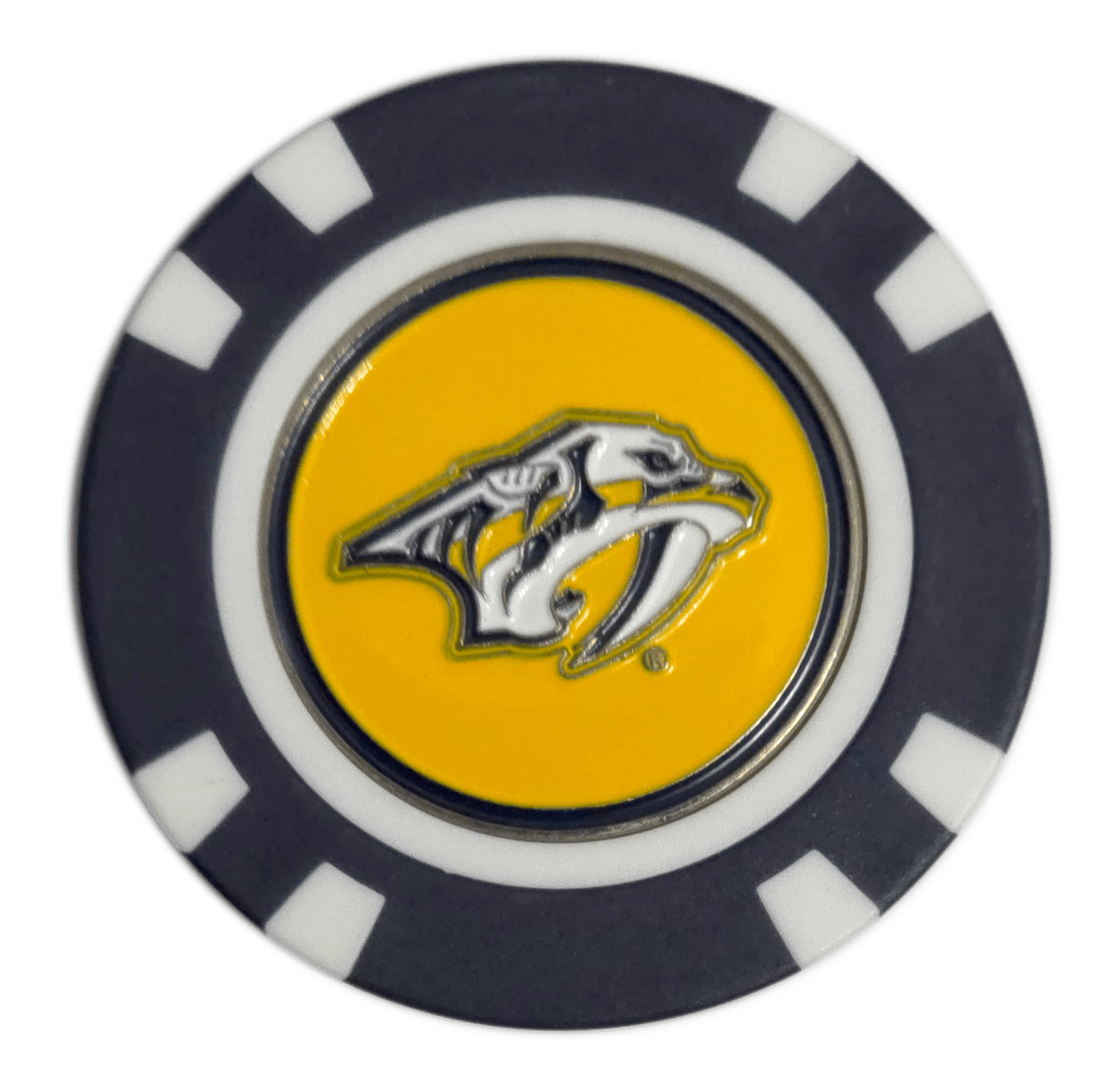 Officially Licensed Nashville Predators Poker Chip Golf Ball Marker - Club Rehab